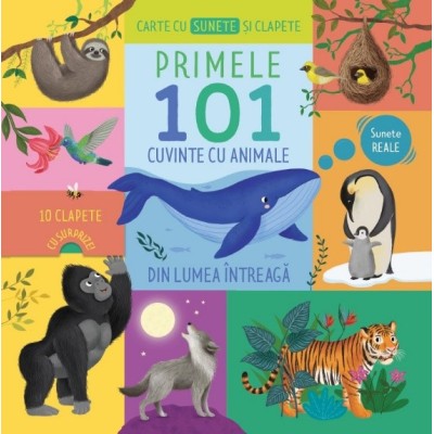 Книга "Перые 101 названии животных" (рум.)
