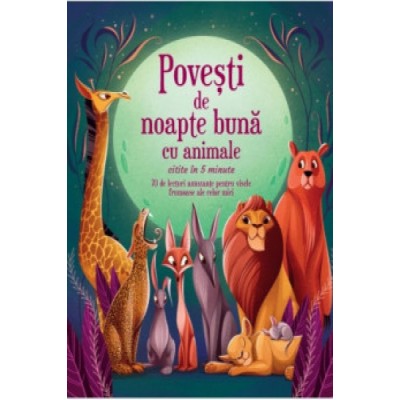 Книга "Сказки перед сном с животными" (рум.)