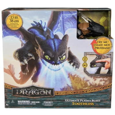 Jucarie interactiva,,Toothless" cu efecte de lumina si sunet"