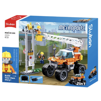 Set de constructie,,Vehicul de salvare 2 in 1",272 elem.