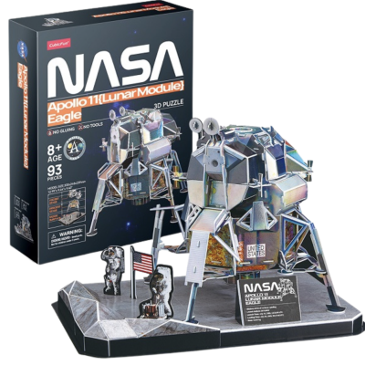 3D Puzzle Modulul lunar ''Eagle" al navei lui Apollo, 93 elem.