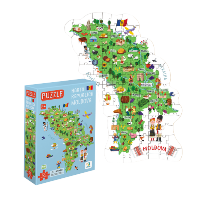 Puzzle "Harta Moldovei"