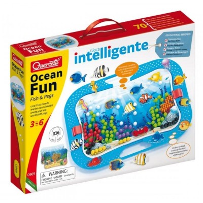 Quercetti Мозайка ''Ocean Fun Fish Pegs"