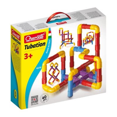 Set de constructie tuburi 40 el. "Tubation" Quercetti